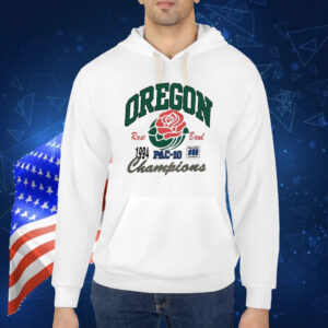 Official Payton Pritchard Wearing Oregon Pac-10 Champions Rose Bowl 1994 Shirt
