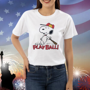 Official Peanuts Snoopy Play Ball Shirt
