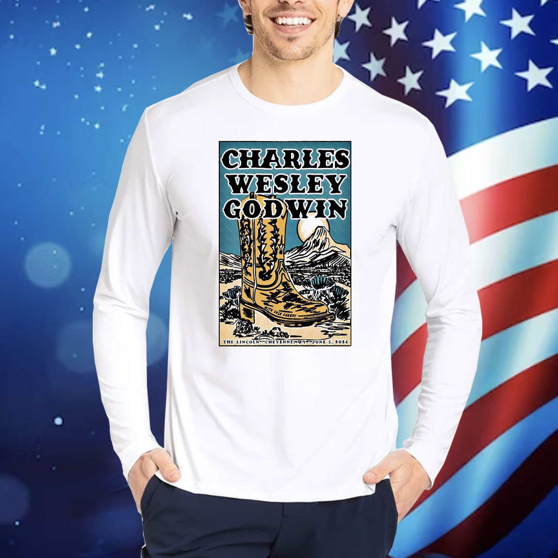 Official Poster Charles Wesley Godwin June 5 2024 The Lincoln Theatre Cheyenne WY Shirt