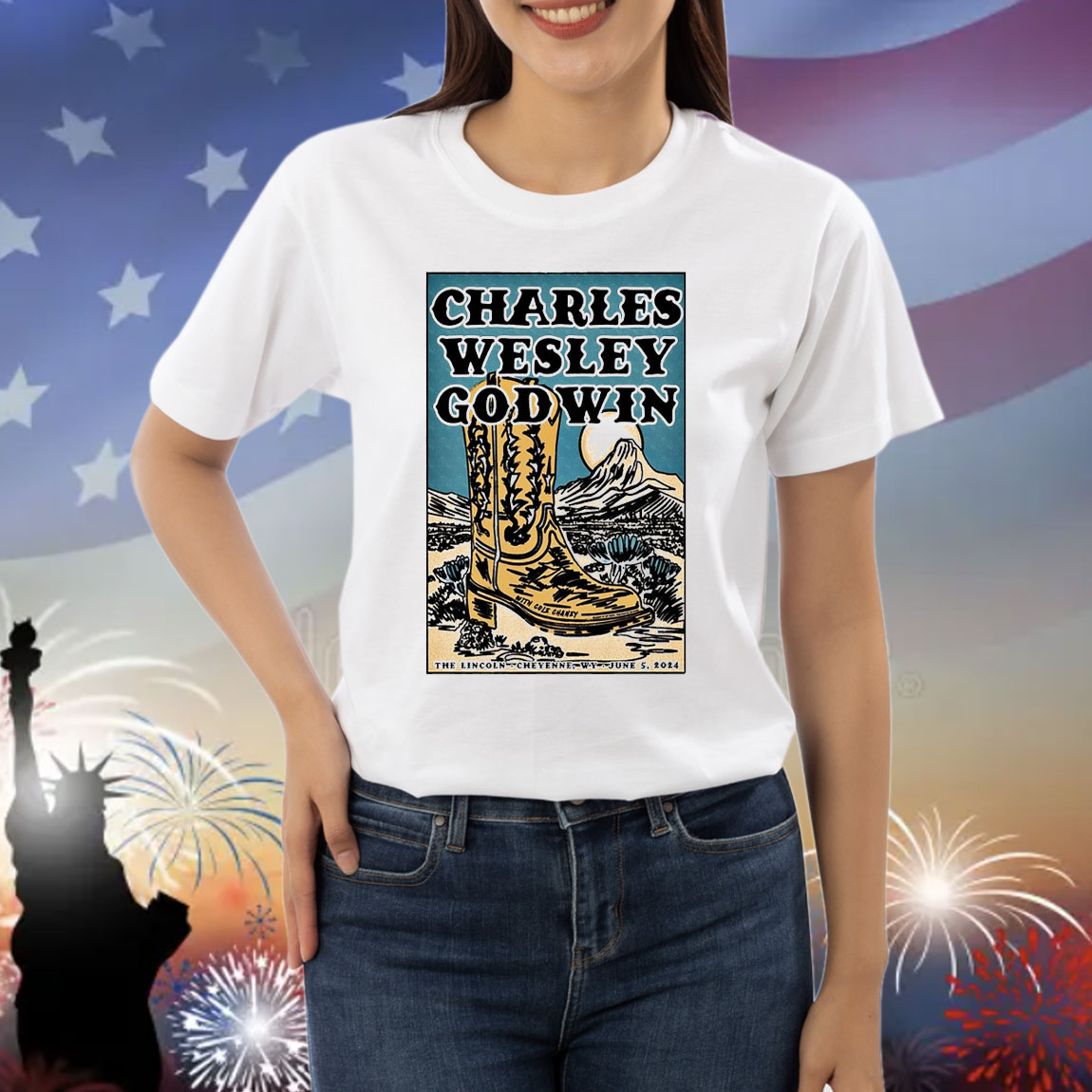 Official Poster Charles Wesley Godwin June 5 2024 The Lincoln Theatre Cheyenne WY Shirt