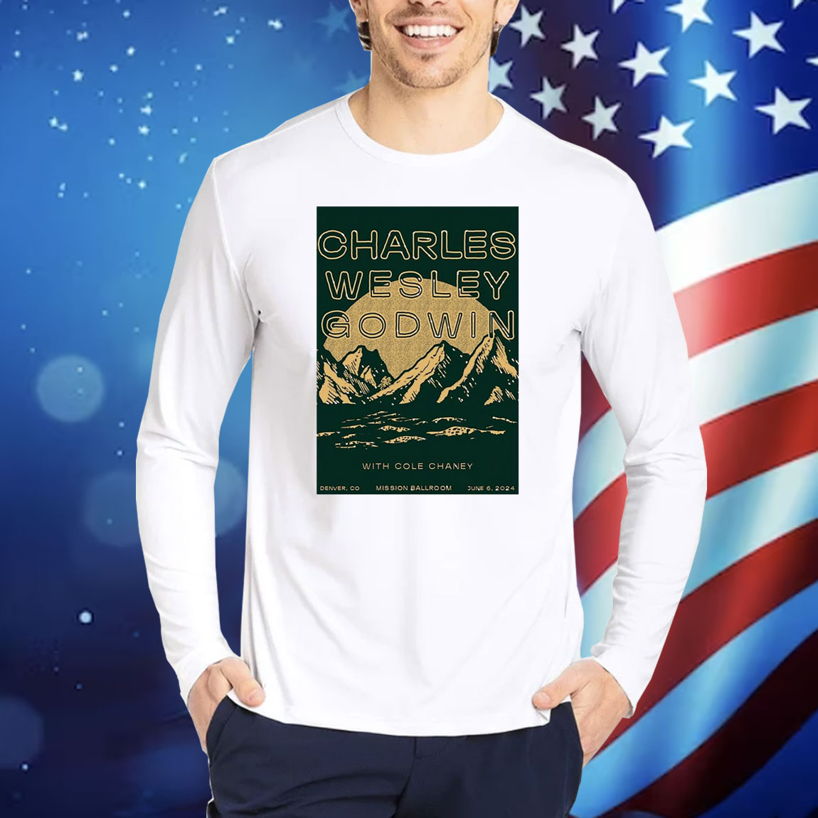 Official Poster Charles Wesley Godwin June 6 2024 Mission Ballroom in Denver CO Shirt