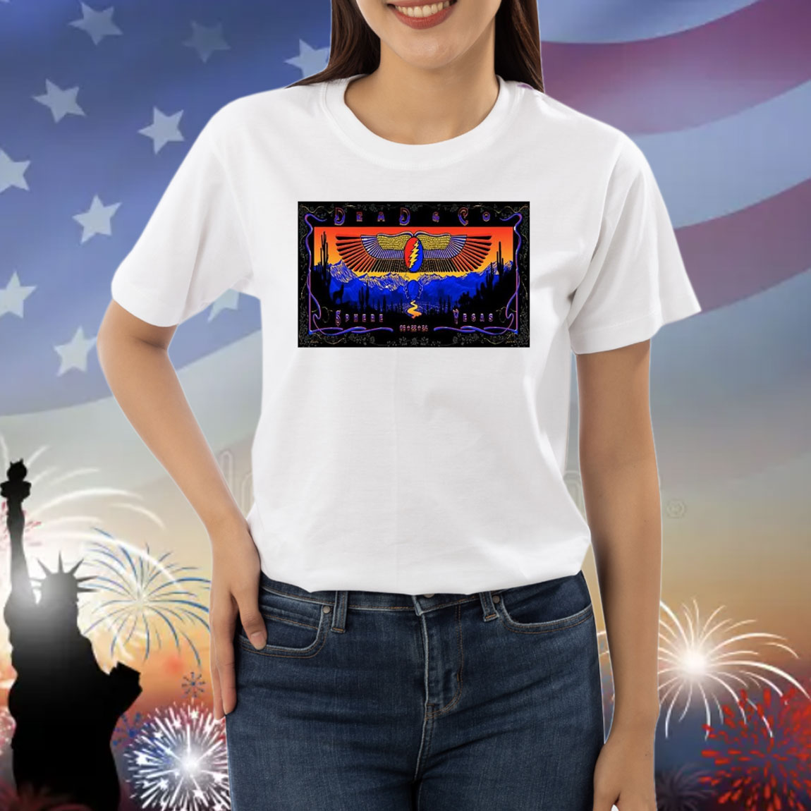 Official Poster Dead And Company June 22 2024 Sphere Las Vegas NV Shirt