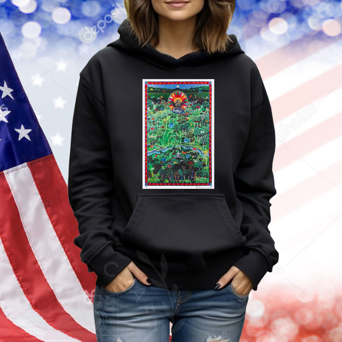 Official Poster Glastonbury 2024 Artwork Worthy Forest Shirt