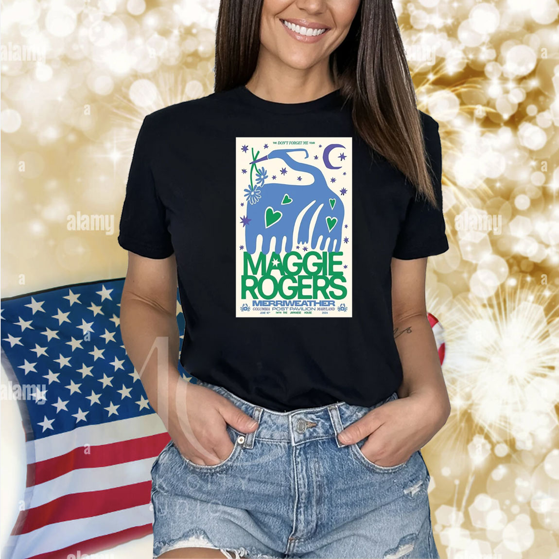 Official Poster Maggie Rogers June 16 2024 Merriweather Post Pavilion Columbia MD Shirt
