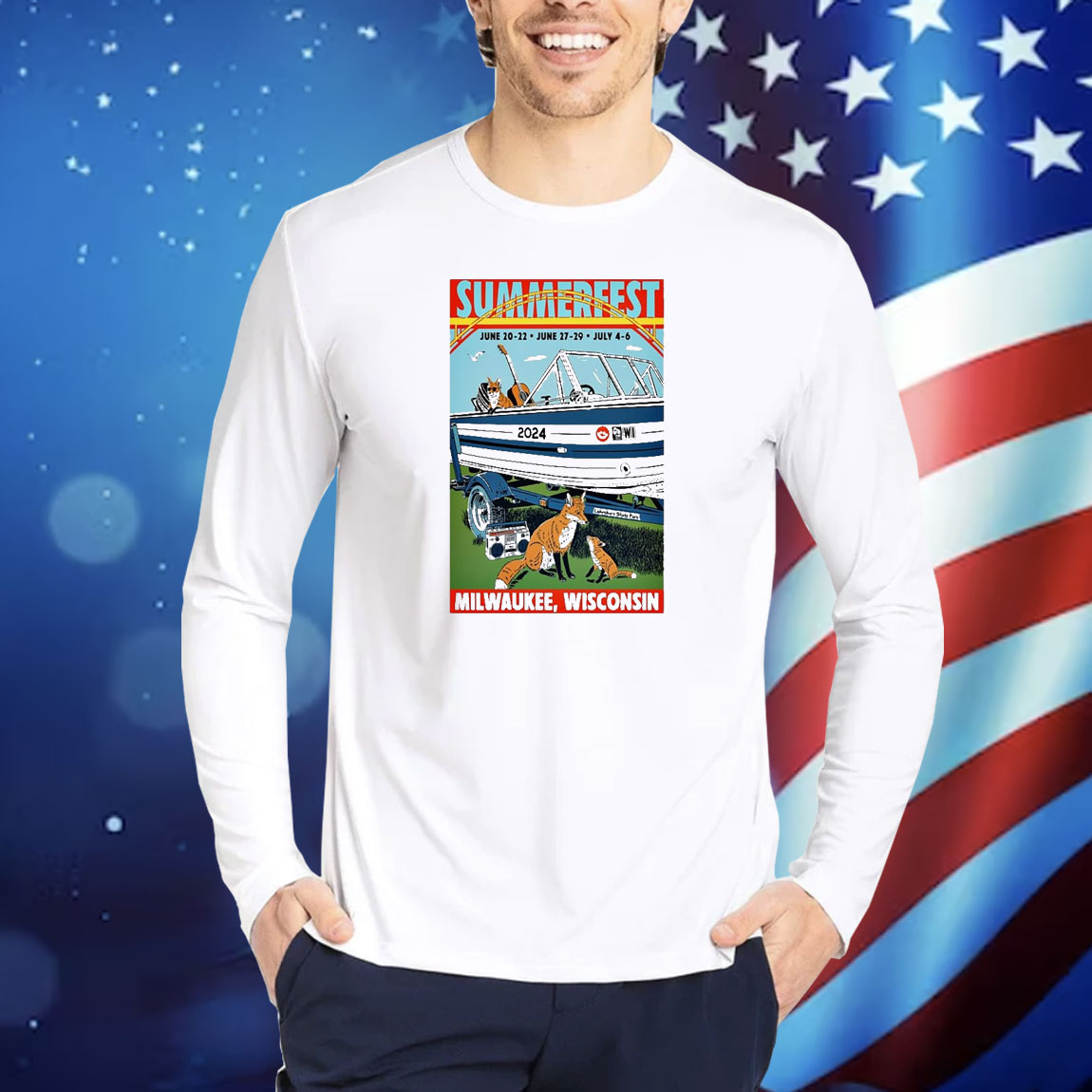 Official Poster SummerFest June 20-22 2024 Milwaukee WI Shirt