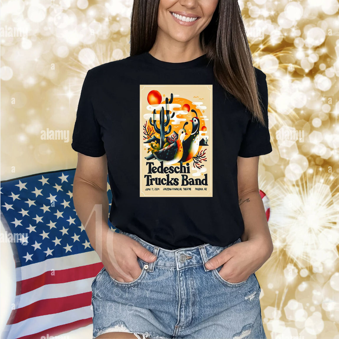 Official Poster Tedeschi Trucks Band Arizona Financial Theatre in Phoenix AZ June 11 2024 Shirt