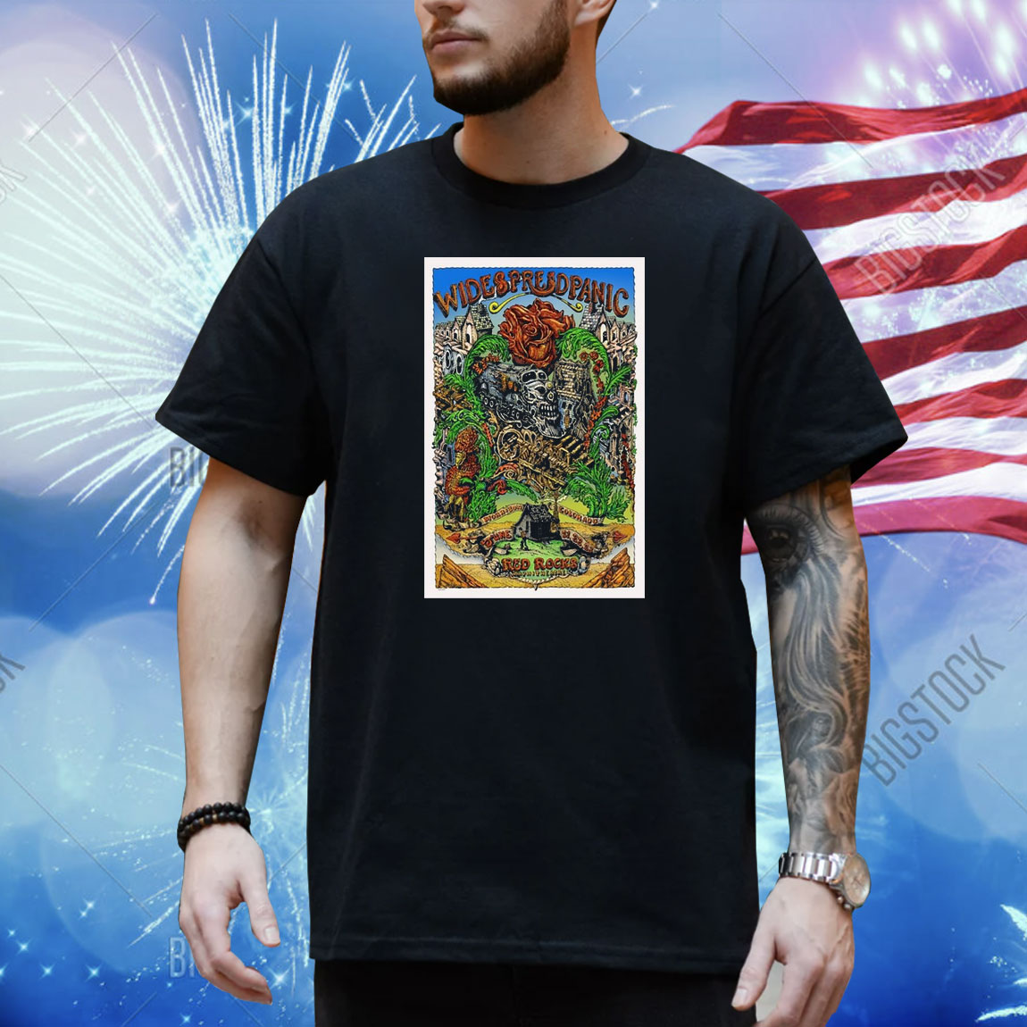 Official Poster Widespread Panic Tour 2024 Morrison, Colorado Shirt
