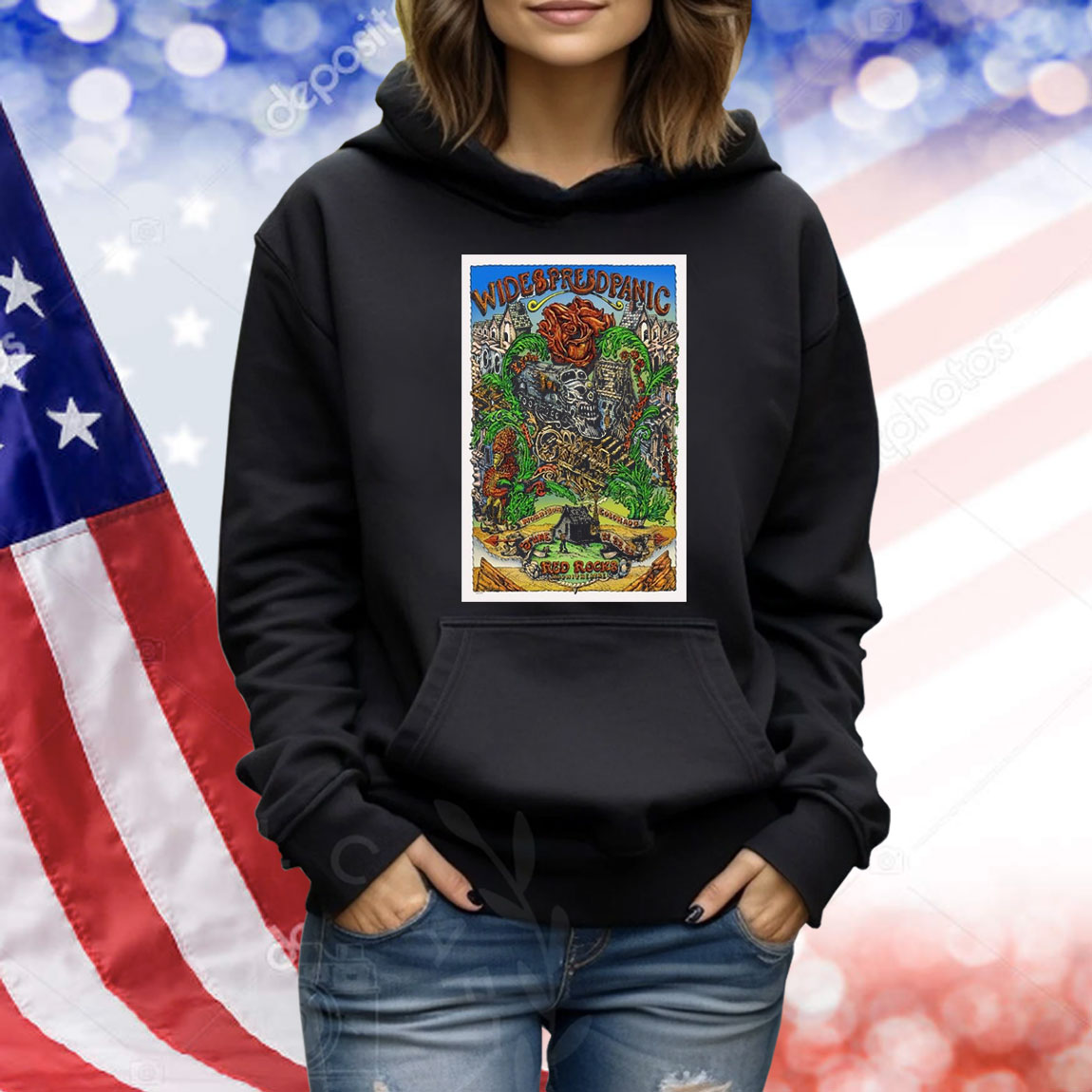 Official Poster Widespread Panic Tour 2024 Morrison, Colorado Shirt