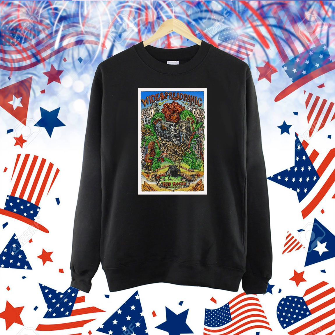 Official Poster Widespread Panic Tour 2024 Morrison, Colorado Shirt