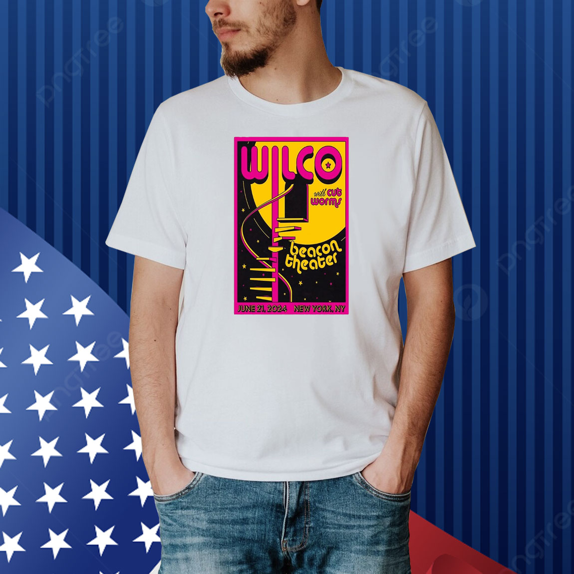 Official Poster Wilco At Beacon Theater In New York, NY On June 21 2024 Shirt