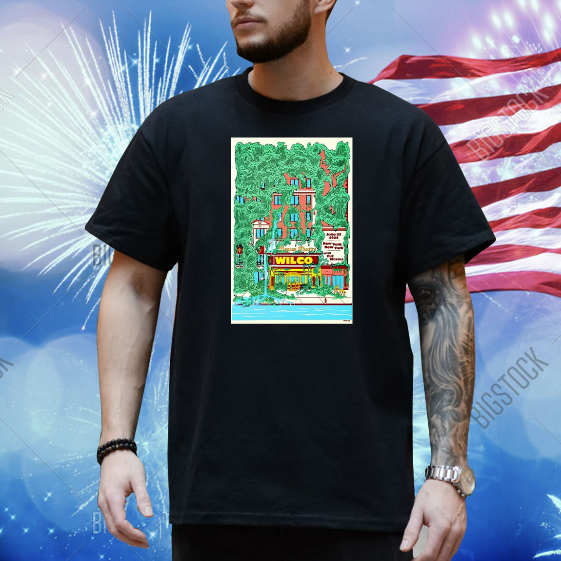 Official Poster Wilco June 22 2024 Beacon Theatre in New York NY Shirt