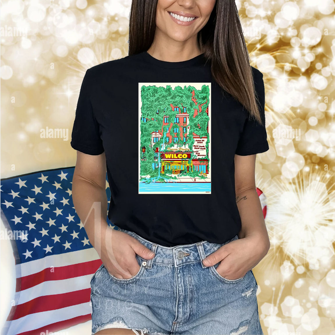 Official Poster Wilco June 22 2024 Beacon Theatre in New York NY Shirt