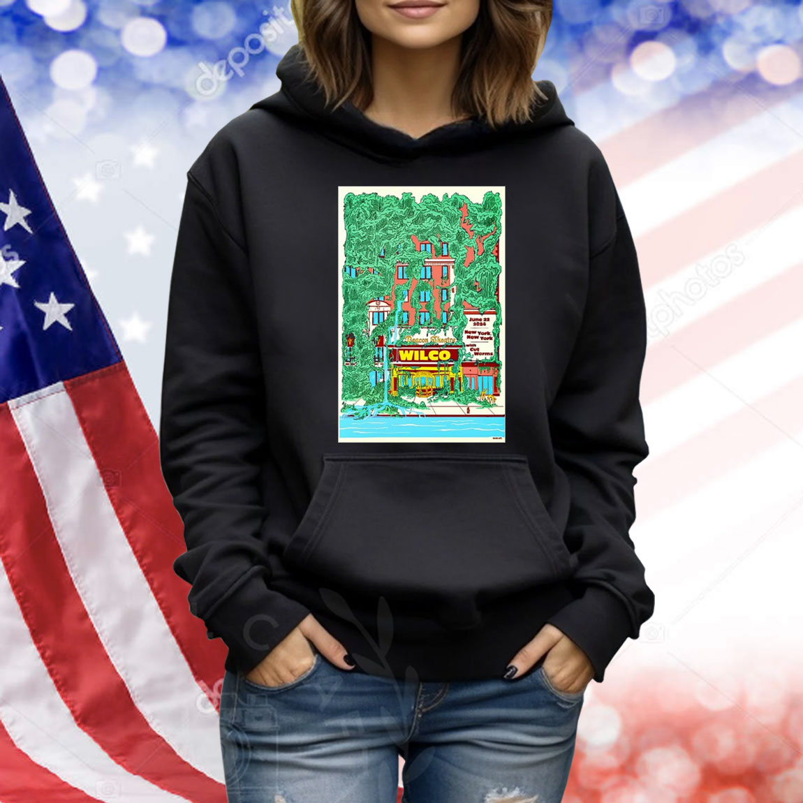 Official Poster Wilco June 22 2024 Beacon Theatre in New York NY Shirt
