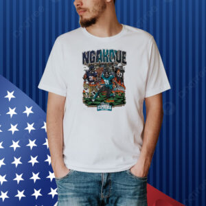 Official Yannick Ngakoue Jacksonville Jaguars number 91 Planet Euphoria Artwork 2024 Shirt