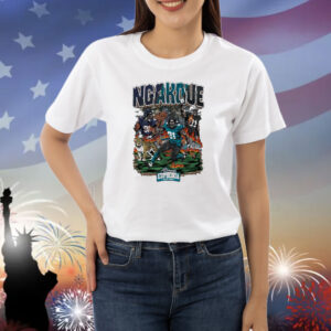 Official Yannick Ngakoue Jacksonville Jaguars number 91 Planet Euphoria Artwork 2024 Shirt