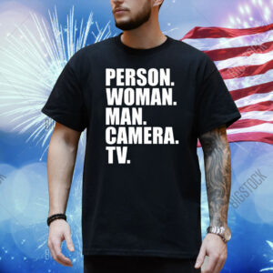 Person woman man camera tv Shirt