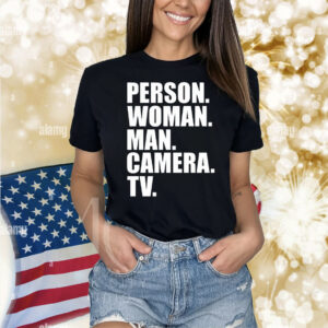 Person woman man camera tv Shirt