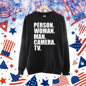 Person woman man camera tv Shirt