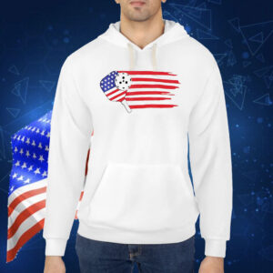 Pickleball US Flag American Patriotic Pickleball 4th of july Shirt