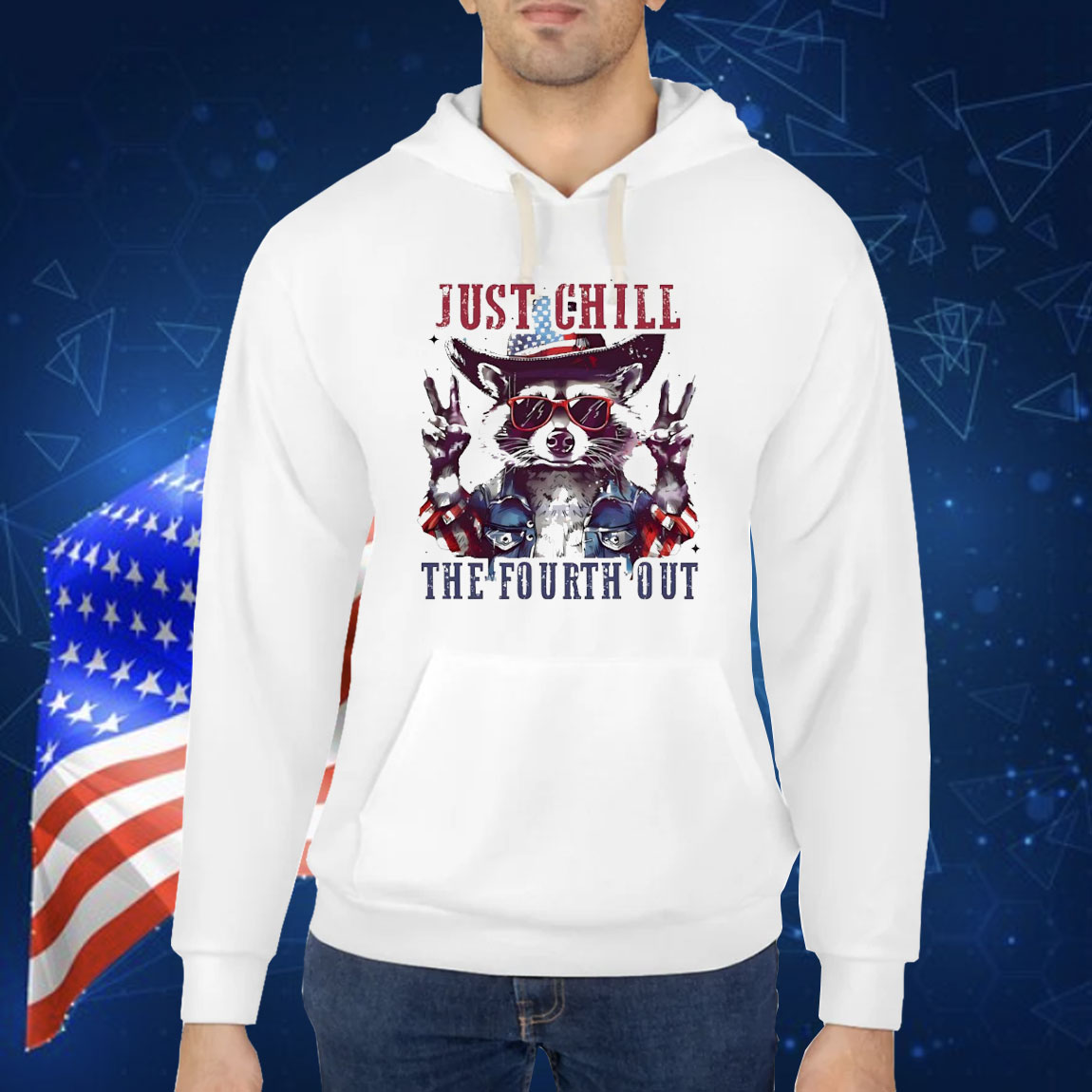Raccoon just chill the fourth out Shirt