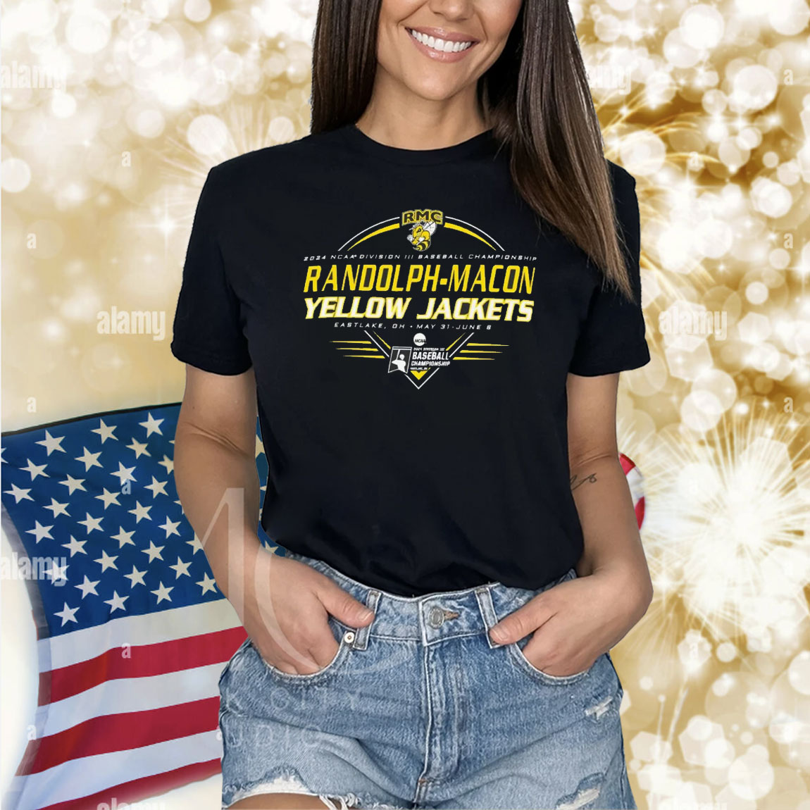 Randolph-Macon Yellow Jackets 2024 NCAA Division III baseball championship Shirt