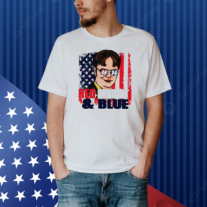 Red Dwight And Blue 4th Of July Shirt
