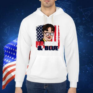 Red Dwight And Blue 4th Of July Shirt