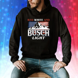 Red White And Busch Light 4th Of July Tee Shirt
