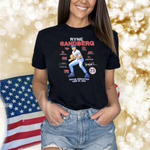 Ryne Sandberg Statue Dedication 2024 Shirt