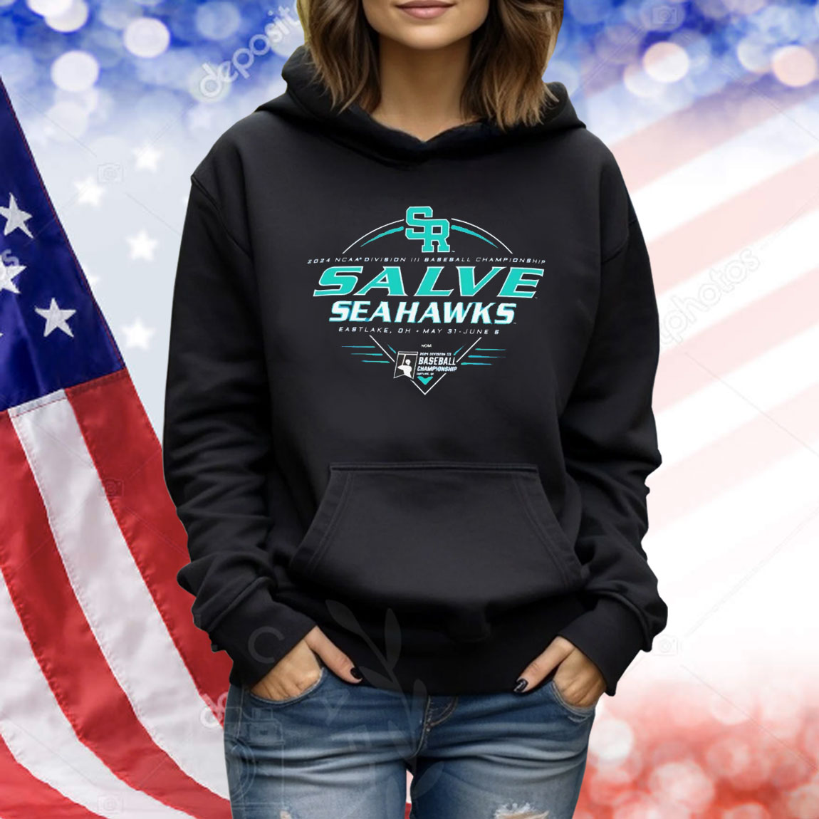 Salve Seahawks 2024 NCAA Division III baseball championship Shirt