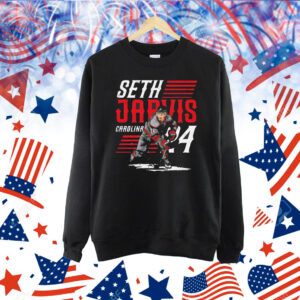 Seth Jarvis Carolina Hockey Player Name Shirt