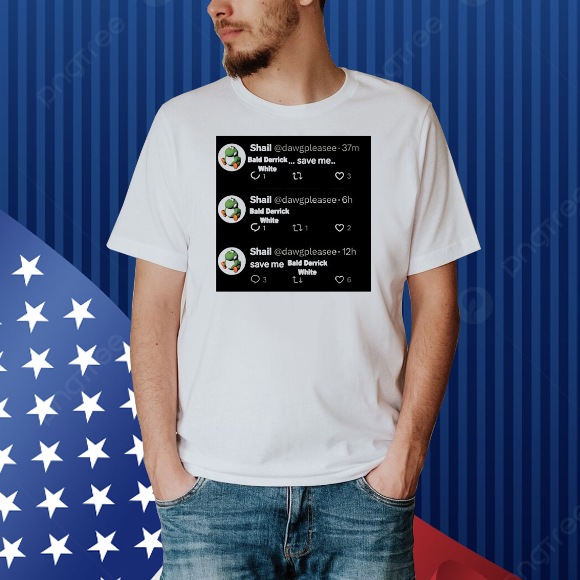Shail Dawgpleasee Bald Derrick White save me Shirt