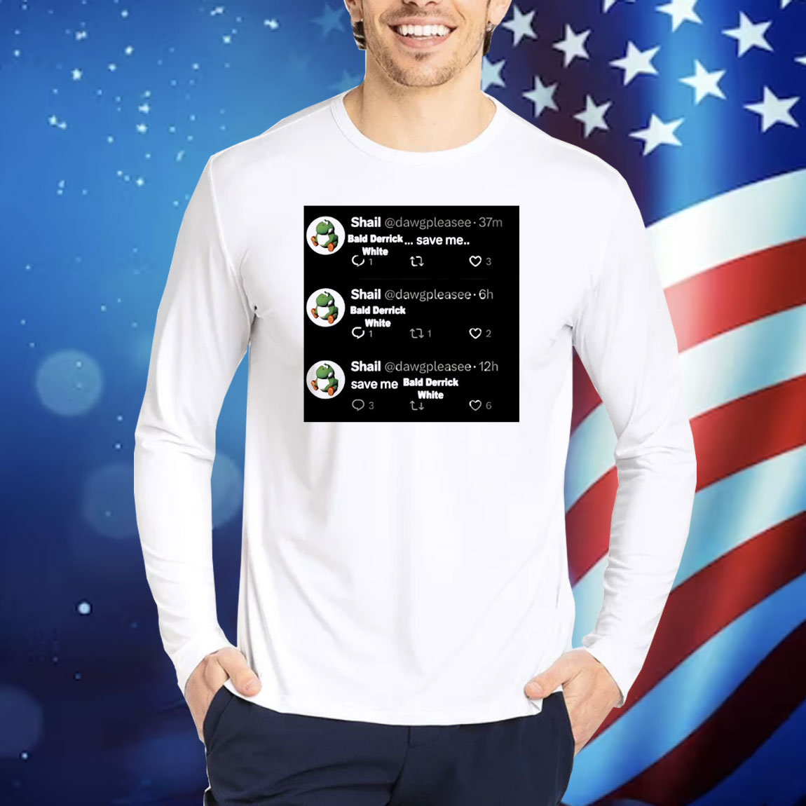 Shail Dawgpleasee Bald Derrick White save me Shirt