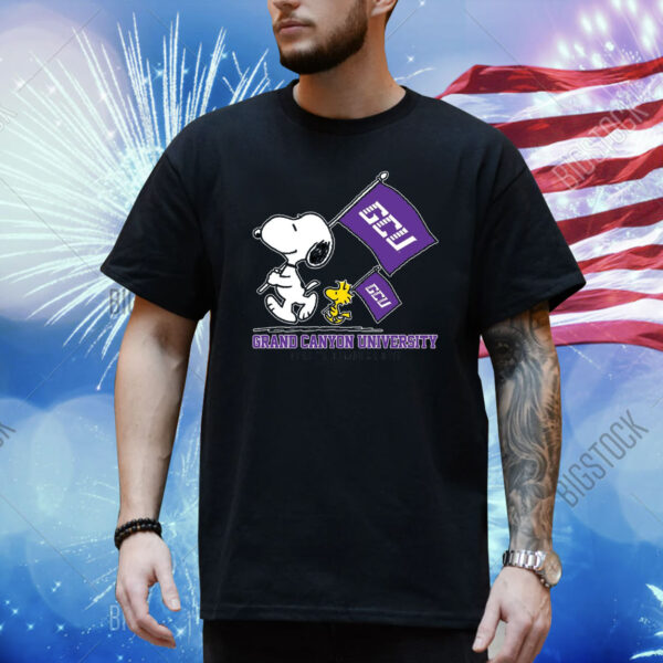 Snoopy Grand Canyon University To Oklahoma City flag Shirt