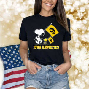 Snoopy Iowa Hawkeyes Road To Oklahoma City flag Shirt