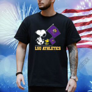 Snoopy LSU Athletics Road To Oklahoma City flag Shirt