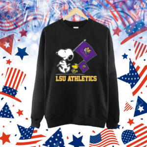 Snoopy LSU Athletics Road To Oklahoma City flag Shirt