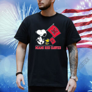 Snoopy MIAMI RED HAWKS Road To Oklahoma City flag Shirt