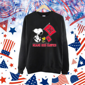 Snoopy MIAMI RED HAWKS Road To Oklahoma City flag Shirt