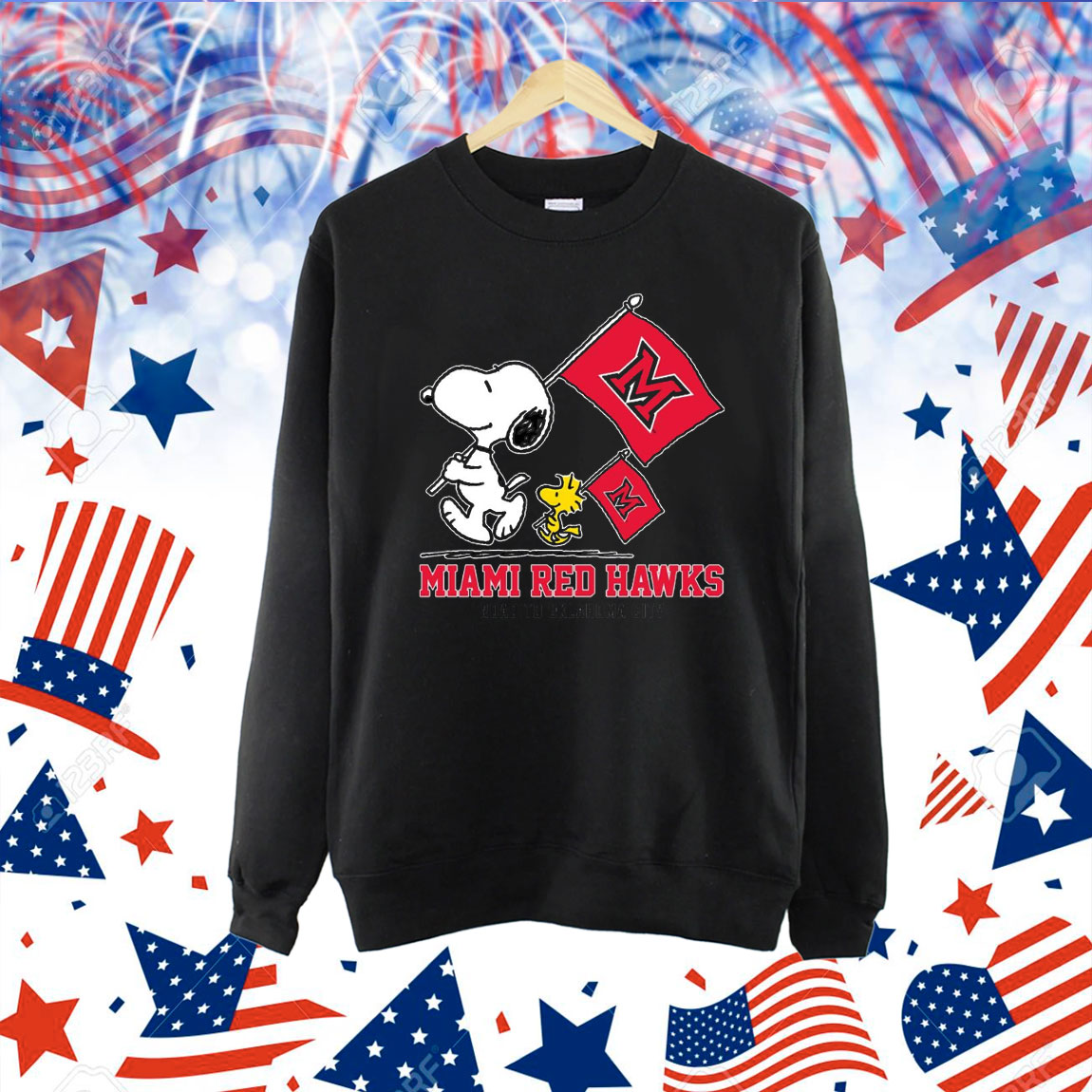Snoopy MIAMI RED HAWKS Road To Oklahoma City flag Shirt