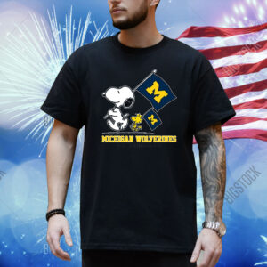 Snoopy Michigan Wolverines Road To Oklahoma City flag Shirt