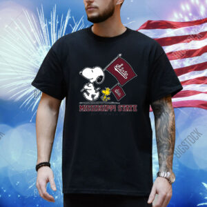Snoopy Mississippi State Road To Oklahoma City flag Shirt
