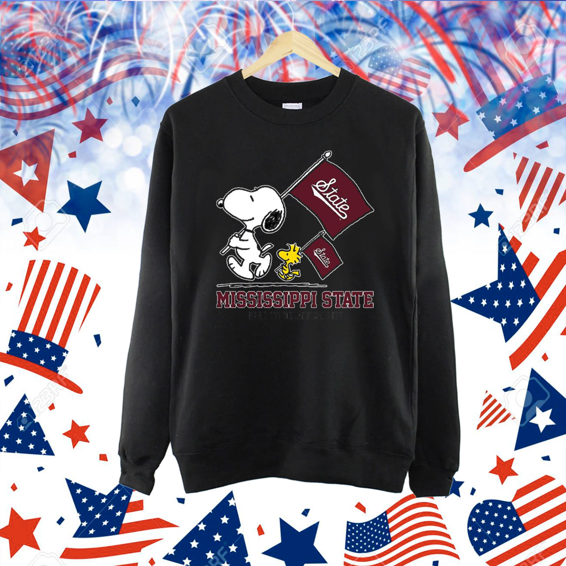 Snoopy Mississippi State Road To Oklahoma City flag Shirt