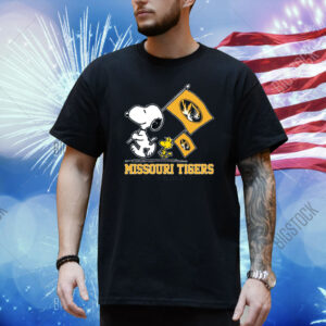 Snoopy Missouri Tigers Road To Oklahoma City flag Shirt