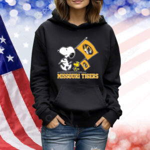Snoopy Missouri Tigers Road To Oklahoma City flag Shirt