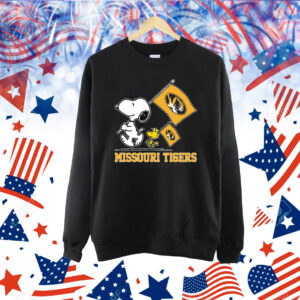 Snoopy Missouri Tigers Road To Oklahoma City flag Shirt
