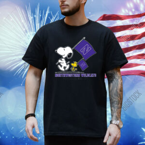 Snoopy Northwestern Wildcats Road To Oklahoma City flag Shirt