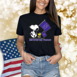 Snoopy Northwestern Wildcats Road To Oklahoma City flag Shirt