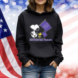 Snoopy Northwestern Wildcats Road To Oklahoma City flag Shirt