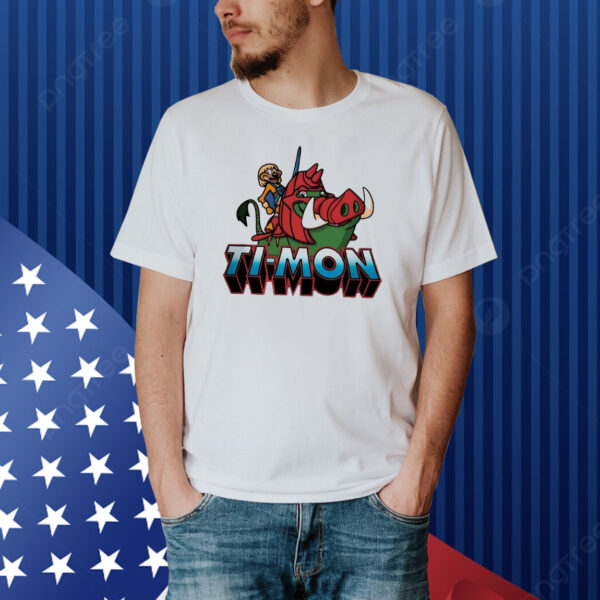 Ti-Mon Timon and Pumbaa He-Man and Battle Cat Shirt